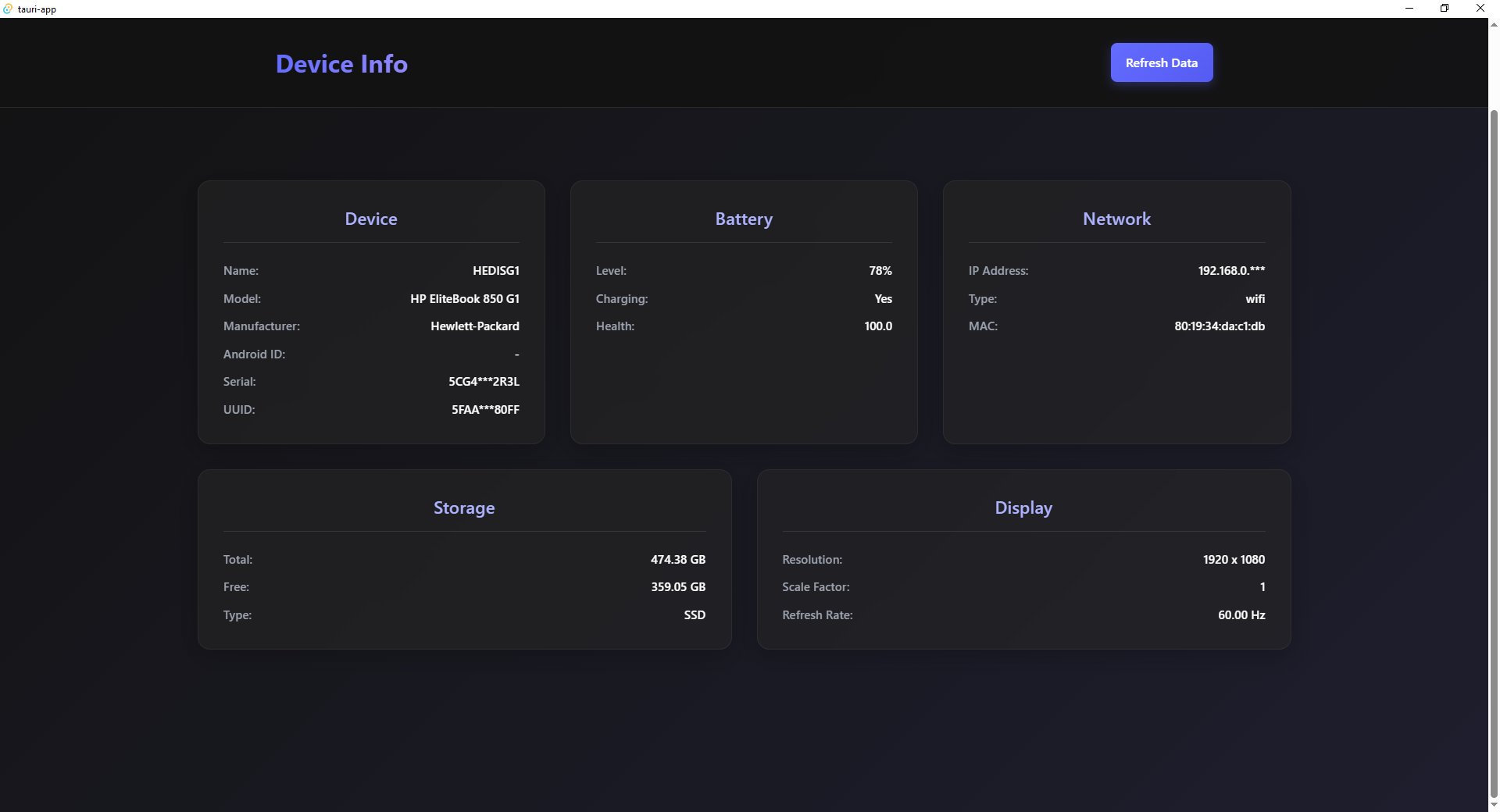 Windows Device Info Preview
